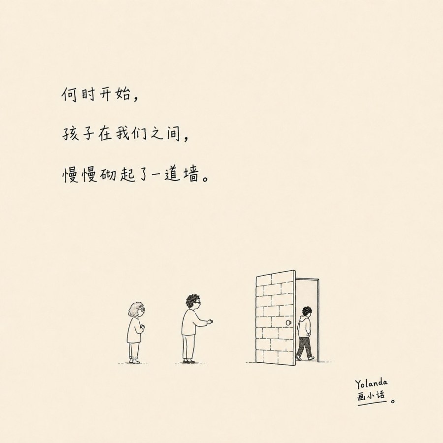 何时开始,孩子在我们之间,慢慢砌起了一道墙。